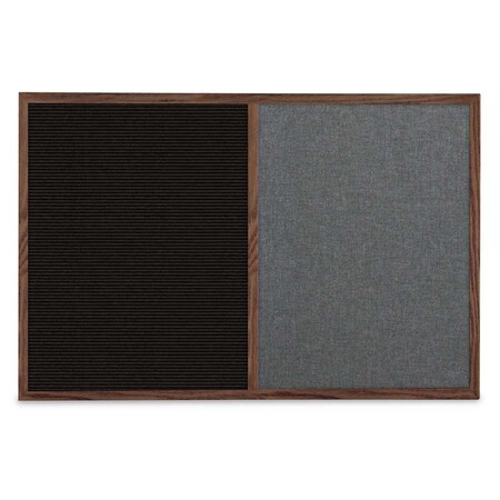 United Visual Products Slim Style Indoor Enclosed Corkboard, 30 UV503SCH-WHITE-SURF